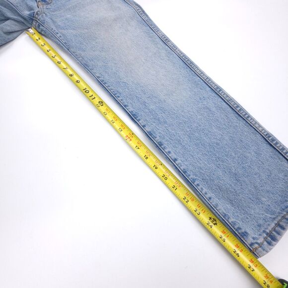 REVICE 90s Straight Leg Crop Jeans Y2k Clean Girl Minimal Boho E-Girl Baddie 28 - Picture 4 of 7